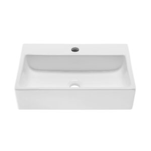 Swiss Madison SM-VS203 Claire 20-Inch Shiny White Rectangular Vessel Sink